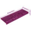 vidaXL trepimatid 15 tk 65 x 21 x 4 cm violetsed ristk&uuml;likukujulised servad