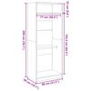 vidaXL garderoob must 80x50x200 cm tehispuit
