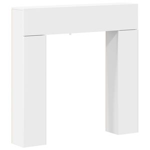 vidaXL Kamina raam Valge 102 x 18 x 100,5 cm Tehispuit