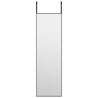 vidaXL uksepeegel, must, 30 x 100 cm, klaas ja alumiinium