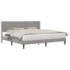 vidaXL Voodi raam peaga Helehall 200 x 200 cm Samet