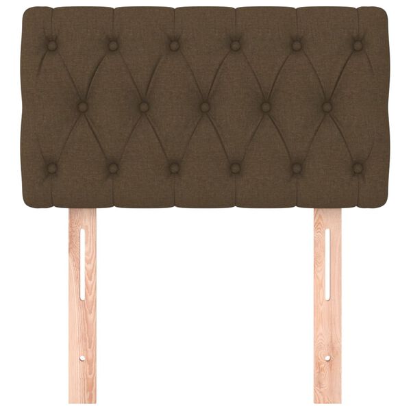 vidaXL voodipeats, tumepruun, 80x7x78/88 cm, kangas