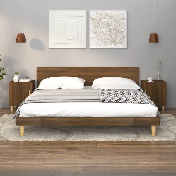 vidaXL &ouml;&ouml;kapid 2 tk, pruun tamm, tehispuit