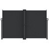 vidaXL lahtitõmmatav külgsein, must, 160 x 1000 cm