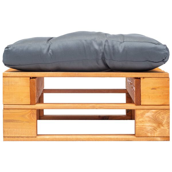 vidaXL kaubaalustest otoman halli padjaga, kuldpruun puit