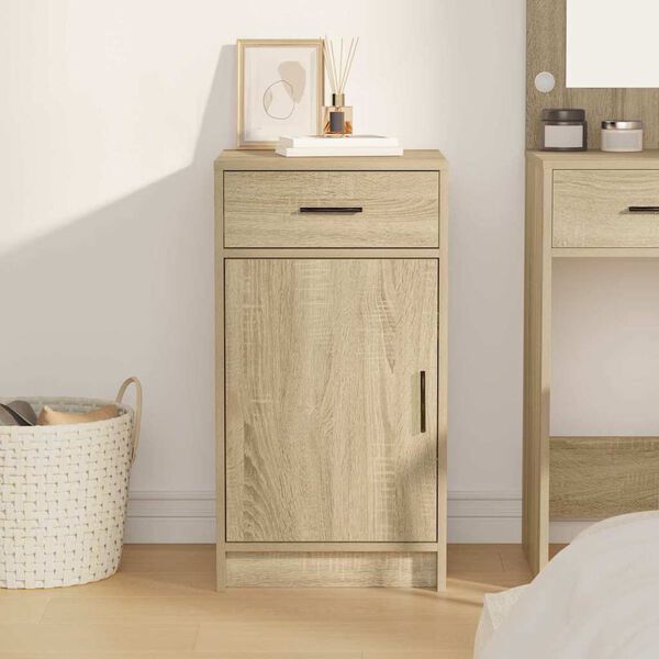 vidaXL Kõide sahtliga Sonoma tamm 40 x 40.5 x 75 cm Tehispuit