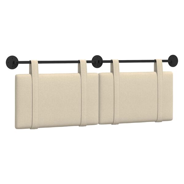 vidaXL Rippuv Peatoe Seinale kinnitatav cream 150 x 55 x 5 cm kangas