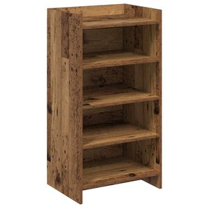 vidaXL Kinga kapp ladustamisega Vana puit 48 x 36 x 92 cm Tehispuit