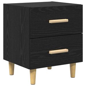 vidaXL Voodikapp sahtliga Must tamm 40 x 35 x 47.5cm Tehispuit