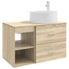 vidaXL Vannitoa m&ouml;&ouml;bleset 2 pcs Sonoma tamm Tehispuit