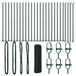 vidaXL Keevitatud Traat Aed Betoonalusega 50 x 0,8 m (L x K)