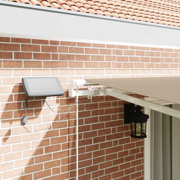 vidaXL K&auml;igukohandatav varikatus Beež 450 &times; 300 cm Kangas ja teras