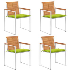 vidaXL aiatoolid istmepatjadega, 4 tk, akaatsiapuit