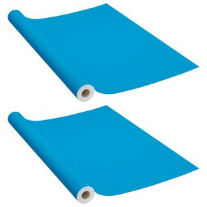 vidaXL iseliimuvad m&ouml;&ouml;blikiled, 2 tk taevasinine, 500 x 90 cm, PVC