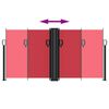 vidaXL lahtit&otilde;mmatav k&uuml;lgsein, punane, 120 x 1200 cm