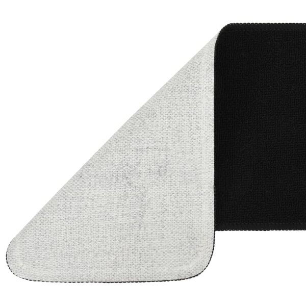 vidaXL libisemisvastased trepimatid 15 tk 75x20 cm must ristkülik