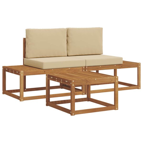 vidaXL V&auml;li diivanikomplekt padjaga 3 pcs Neutraalne