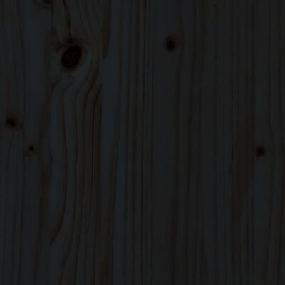 vidaXL aiapink, must, 110x38x45 cm, männipuit