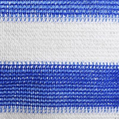 vidaXL rõdusirm, sinine ja valge, 120 x 300 cm, HDPE