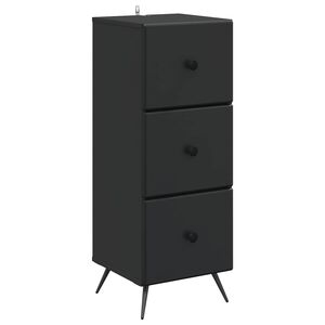 vidaXL Sahtlib&uuml;roo Must 33 x 34,5 x 90 cm Tehispuit
