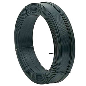 vidaXL v&otilde;rkaia traat 250 m 0,9/1,4 mm, terasest, mustjasroheline