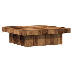 vidaXL diivanilaud Old Wood 90x90x28 cm Engineered Wood