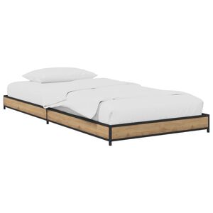 vidaXL Voodi raam Artisan tamm 80 x 200 cm Tehispuit