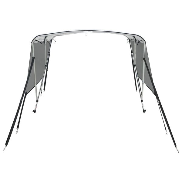 vidaXL 3 kaarega paadi varikatus v&otilde;rgust k&uuml;lgseintega