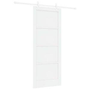 vidaXL Libisev uks Valge 83 x 202 cm Toekas m&auml;nnipuit