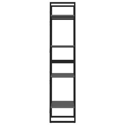 vidaXL 4-korruseline raamaturiiul, hall, 40x30x140 cm, puitlaastplaat