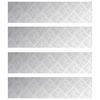 vidaXL Astme katte Ristk&uuml;lik 4 pcs H&otilde;bedane 80 x 20 cm Alumiinium