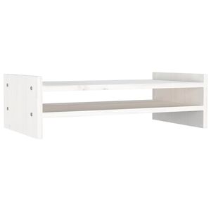 vidaXL monitorialus, valge, 50 x 27 x 15 cm, m&auml;nnipuit