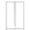 vidaXL baarilaua jalad, T-kujulised, 2 tk, valged, 60 x 35 x (90-91) cm, teras