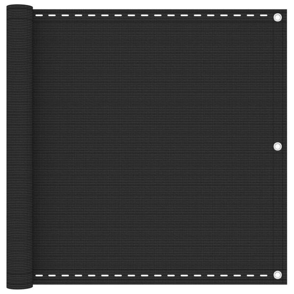 vidaXL rõdusirm HDPE, 90 x 400 cm, antratsiit