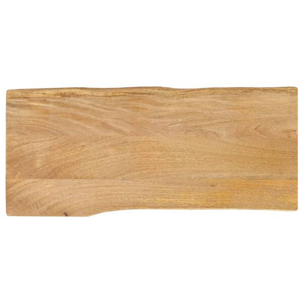 vidaXL lauaplaat, 80x40x2,5 cm, naturaalsete servadega, mangopuit