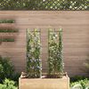 vidaXL tomatitaime tugi 2 tk, 116 cm, teras ja PP