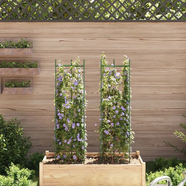 vidaXL tomatitaime tugi 2 tk, 116 cm, teras ja PP