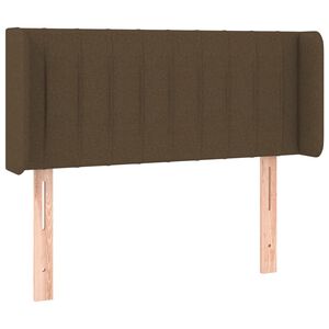vidaXL voodipeats servadega, tumepruun, 83x16x78/88 cm, kangas