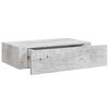 vidaXL sahtliga seinariiul, betoonhall 40 x 23,5 x 10 cm MDF