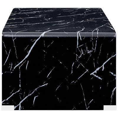 vidaXL kohvilaud must marmor 98 x 45 x 31 cm karastatud klaas
