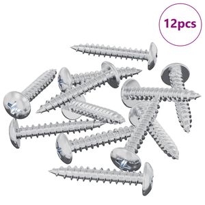 vidaXL Ises&otilde;itev nael 12 pcs Tsinkkattega 4 x 25 mm Teras
