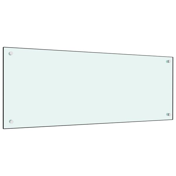 vidaXL k&ouml;&ouml;gi pritsmekaitse, piimav&auml;rvi, 100 x 40 cm, karastatud klaas