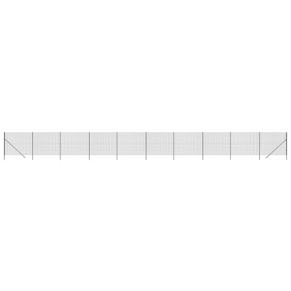 vidaXL traataed, antratsiithall, 1,8 x 25 m, tsingitud teras