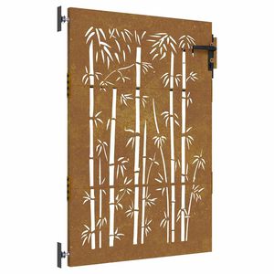 vidaXL aiav&auml;rav 85 x 150 cm corten terasest bambusdisainiga