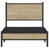 vidaXL metallist voodiraam ilma madratsita Sonoma tamm 90x190 cm