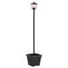 vidaXL P&auml;ikeseenergia lamp posti ja lillekastiga Must 32 x 32 x 158 cm