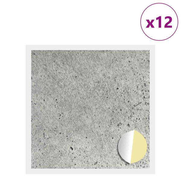 vidaXL Kleebis kruvi kate 12 pcs Betoonhall &Oslash; 20 x 0,5 mm Kaetud paber