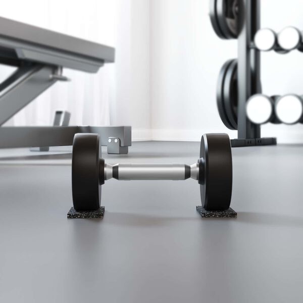 vidaXL Kummikool Must Kumm