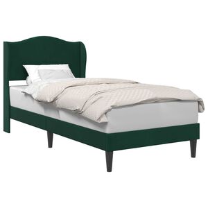 vidaXL Voodi raam peaga Tumeroheline 90 x 200 cm Samet