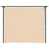 vidaXL varjualune kardinatega, 3 x 6 m, kreemjasvalge, teras